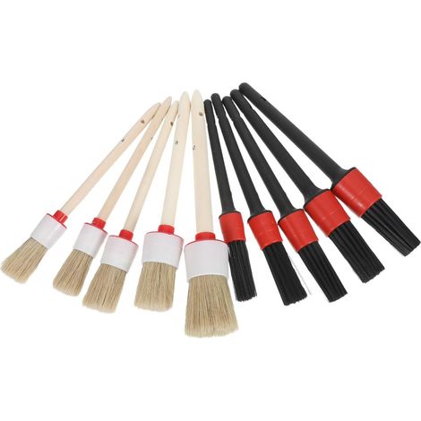 Brosse de Nettoyage PP à Tête Ronde 10 Pièces Automobile (1/5)