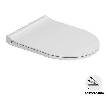 SEDILE WC MIRTO ROUND SLIM SOFT CLOSING Misura: Bianco
