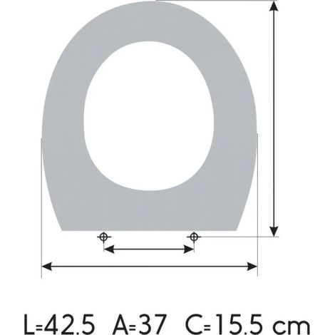 ETOOS 02206108 DARLING Redondo Tapa WC Duravit Color Blanco - ref: 02206108
