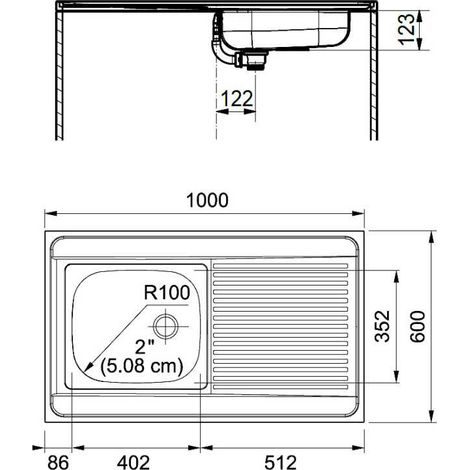 Lavello FRANKE in acciaio inox - 1000x600 mm - MAN711-1000 - 013939 (1/2)
