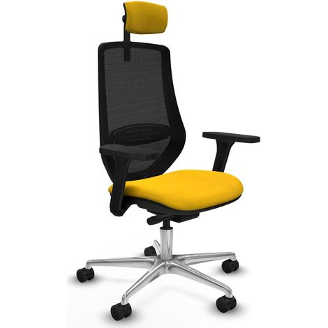 Sedia da Ufficio Piqueras y Crespo D086N2W Giallo (1/5)