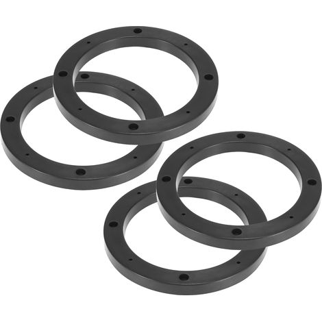 4pcs 5 Pouce Voiture Noir Supérficiel Universel Haut-Parleur Entretoise Plaque Plastique (1/5)