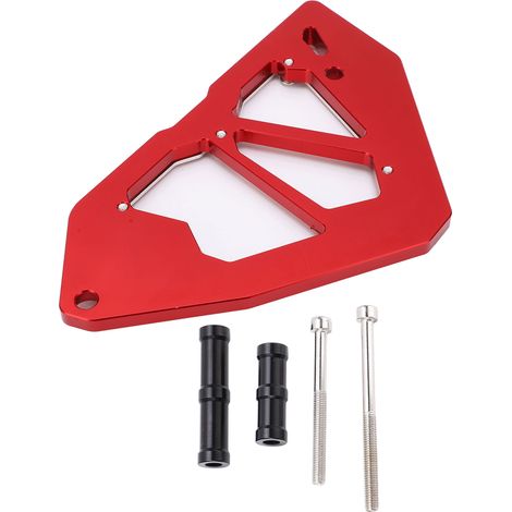 Protège Carter de Chaîne Moto CNC Aluminium Alloy Avant Remplacement pour Z250 Z300 Ninja 250 300 2013-2017 Rouge (1/5)