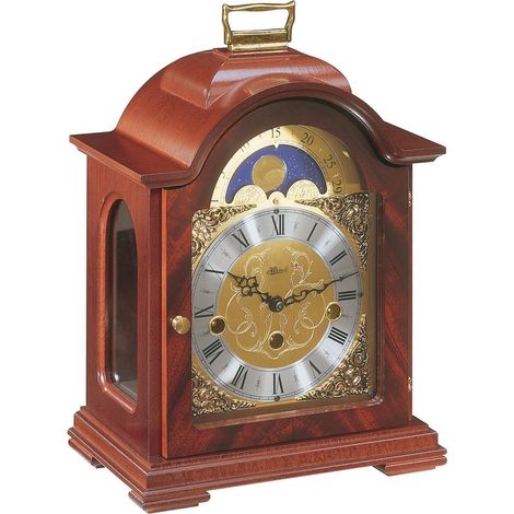 Jobo Orologio da tavola con meccanismi pregiati con meccanismo a Chiave Hermle -Debden- 22864-070340 (1/2)