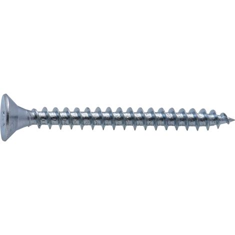 Vis à bois tête fraisée PZ zinguée Viswood filet total 5x20 mm (x18 vis)