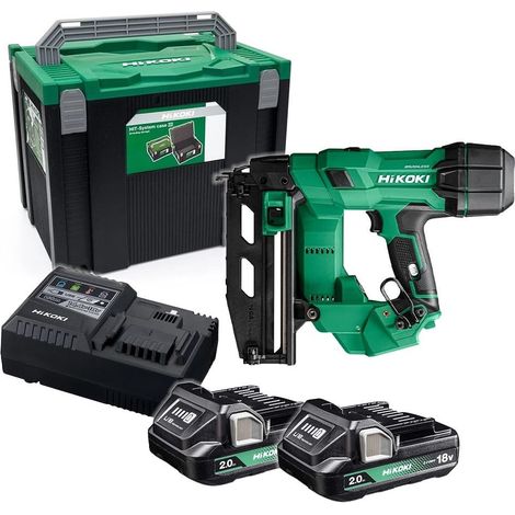 HiKOKI NT1865DSAJXZ 18V Brushless 16GA Straight Finish Nailer With 2x 2.0Ah Batteries
