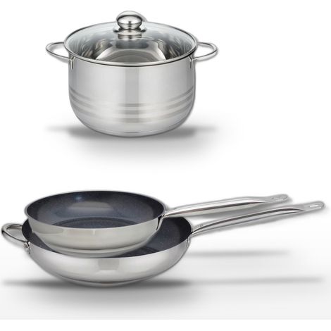 Lot 2 Poêles 28/32cm et Faitout 20cm Elo Profi Therm Platinum (1/5)