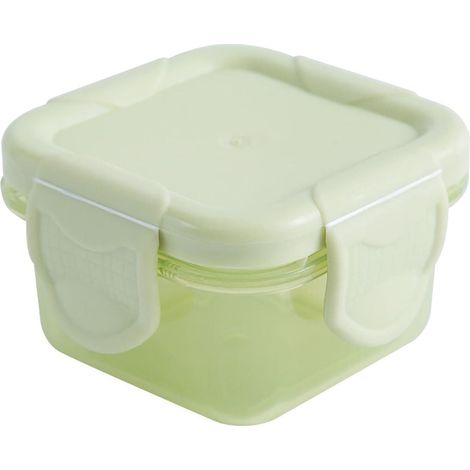 Boîte De Rangement Alimentaire - Plastique - Carrée - Hermétique - 150 ml - Pour Déjeuner Scolaire Et Restes - 6 Pièces (1/4)