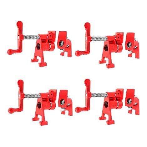 Ensemble de 4 serre-joints à vis en métal de 3/4" - Colliers de serrage pour tuyau - Serre-tubes - Serre-joints à bois - BRRIDE (1/5)
