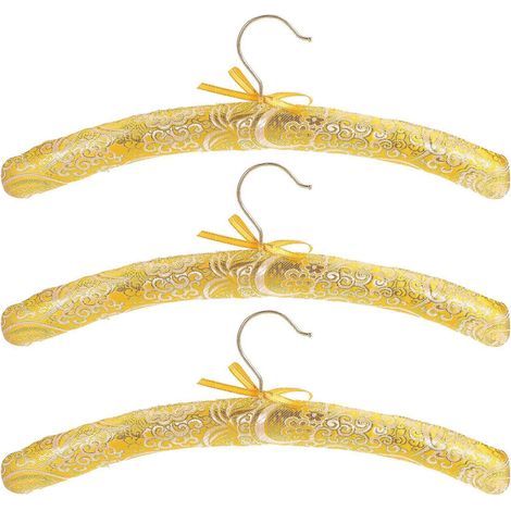 Lot de 3 cintres rembourrés pour pulls, cintres sans traces pour vêtements, cintres en mousse pour vêtements-40.00X10.50X3.50CM (1/3)