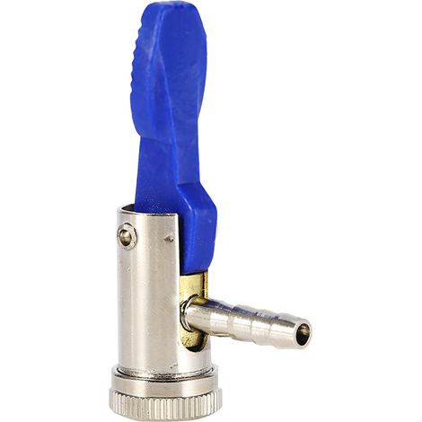 Connecteur de valve de pneu à clip de 6 mm pour gonfleur de pneus de voiture et moto (1/5)