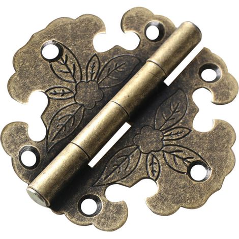 charnières en bronze antique pour meubles décoratifs, portes en bois, bibliothèque (1/4)