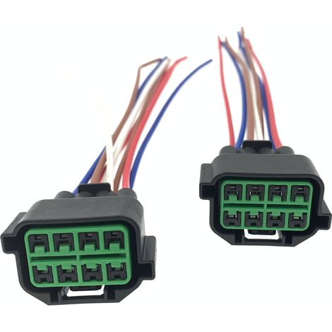 Wiring connectors for headlight optical blocks of Hyundai Santa Fe, Elantra, Lingdong, Mingtu, Kia K2, K3 and K5 (1/5)