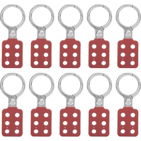 Moraillons de verrouillage isolés aluminium 38 mm (1,5") – Lot de 10 pièces, 6 trous, ATEX pour environnements explosifs (1/5)