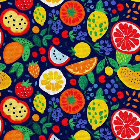 Tela decorativa para exteriores Oxford - Motivo frutal  DX7049 (1/5)
