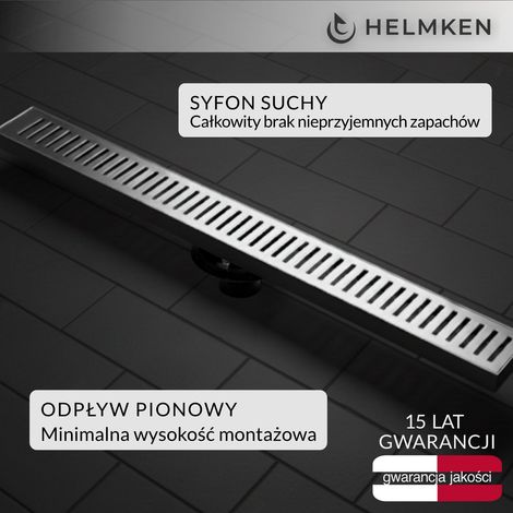 Helmken 37208601 Linienablauf, 600 x 100 mm, Chrom (1/5)