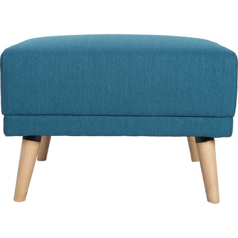 Pouf / poggiapiedi tessuto blu ULLA