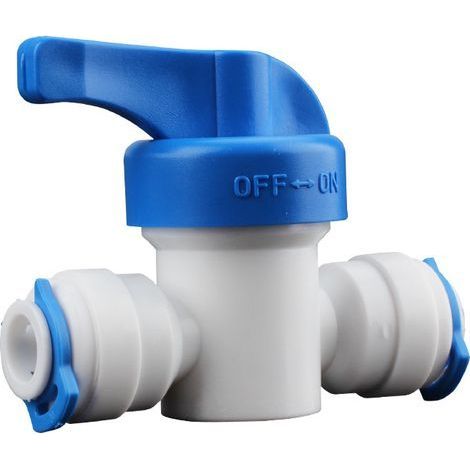 6,4 mm Inline-Absperrventil für Umkehrosmose-Wasserfiltersysteme, 1/4" (1/5)
