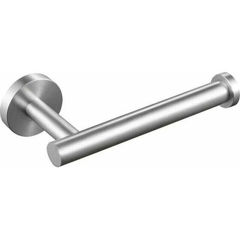 Toilet Paper Holder, Wall-Mounted Toilet Paper Dispenser, Screw-on Toilet Paper Holder, 12CM, Brushed Stainless Steel (Brushed Steel) (1/4)