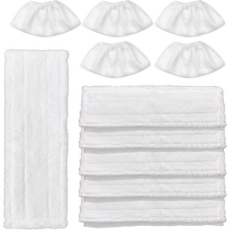 10 almohadillas de microfibra para Karcher Easyfix SC2/SC3/SC4: paños de repuesto para limpiadoras a vapor, paños de limpieza a vapor Karcher antiarañazos para suelos de baldosas/madera y ventanas, co