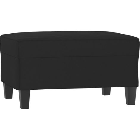 Repose-pied Noir 70x55x41 cm Tissu microfibre