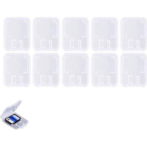 Lot de 10 étuis de rangement pour cartes SD, cartes SD, TF, pour cartes mémoire (1/5)