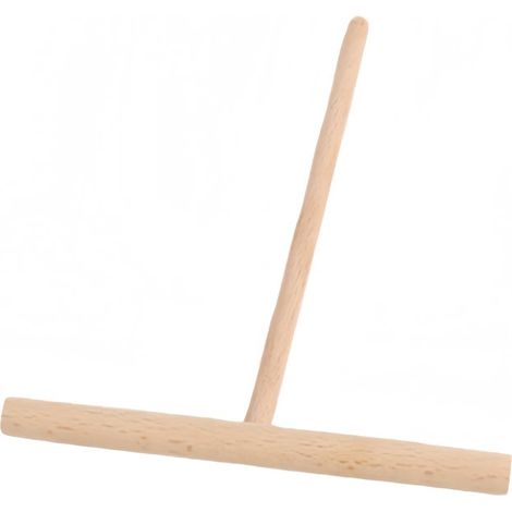 Lot de 10 crêpières en hêtre en forme de T - 16,5 x 12 cm - Couleur bois naturel (1/5)
