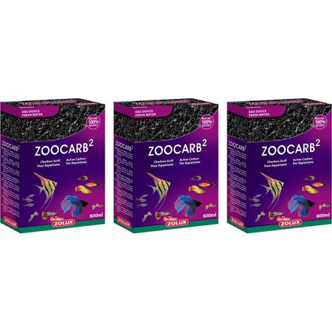 Charbon Zoocarb 2 600 ml (Lot de 3) (1/3)