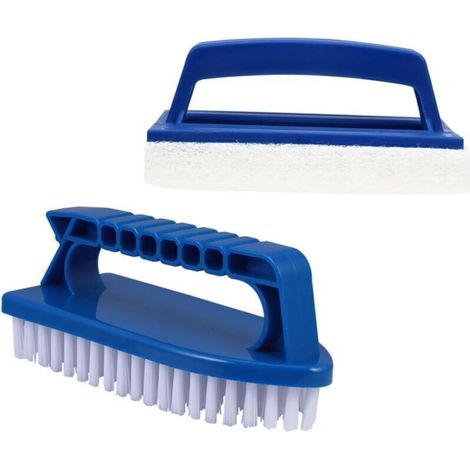 Lot de 2 brosses de piscine multifonctions pour piscines thermales et petites piscines (1/4)