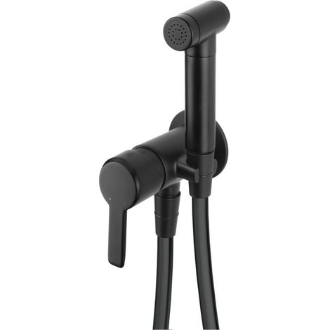 Mitigeur bidet encastré avec douchette finition noire - Stapol