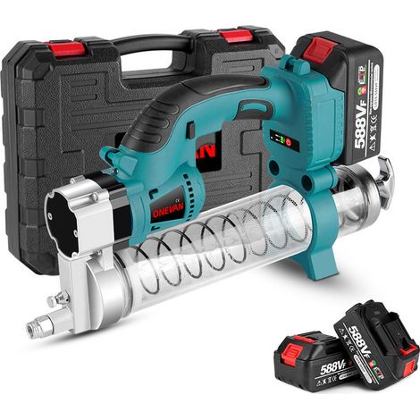 Kartuschenpressen 10000PSL 50CM Akku Fettpresse für Makita 18V Akku - Mit 2 Akkus 1 Ladegerät (1/5)