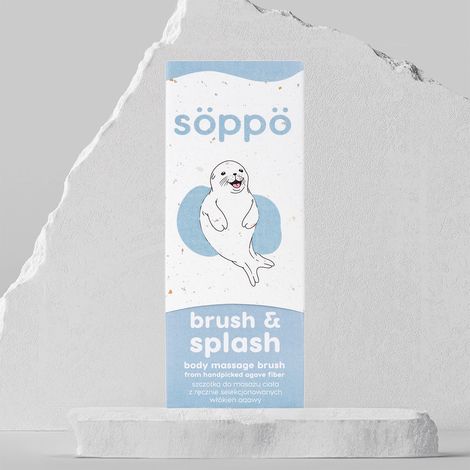 Körpermassagebürste aus handverlesenen Agavenfasern Brush & Splash (1/2)