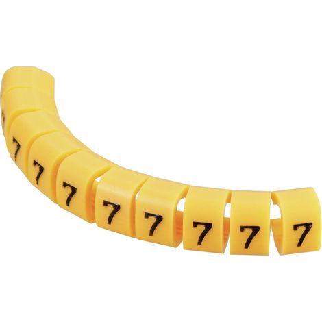 TRU COMPONENTS TC-MB2/7203 Clip de marquage Impression 7 Plage de Ø extérieur 4 à 5.10 mm (1/2)