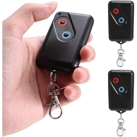 Lot de 3 télécommandes de porte de garage pour modèle 2211 L, émetteur à 2 boutons, fréquence 303 MHz/390 MHz. (1/4)