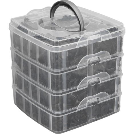 Ensemble 900 Attaches Pare-Chocs 5mm 6mm 6,8mm 8,5mm Agrafes Plastique ABS pour Voiture Fixation Rapide (1/5)