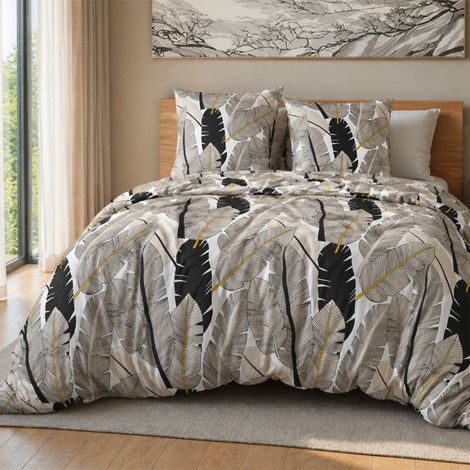 Housse de couette 240x220 + 2 taies d'oreiller PLUMETI 100% microfibre (1/3)