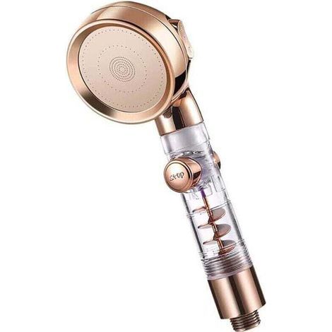 Pommeau de Douche Economie Deau, 3 Mode Pommeau Douche Haute Pression, Douchette avec Filtre PP (1/4)
