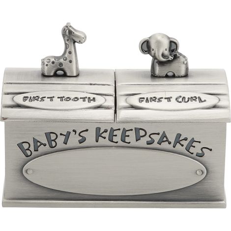 Baby Keepsake Box European Style Rust Resistance Beautiful Appearance Tooth Fairy Gifts for Little ChildrenAncient Tin (1/5)