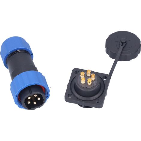 Fiche étanche carrée SP205, connecteur aviation femelle mâle, prise secteur 380V AC adaptateur pour borne à souder (1/5)