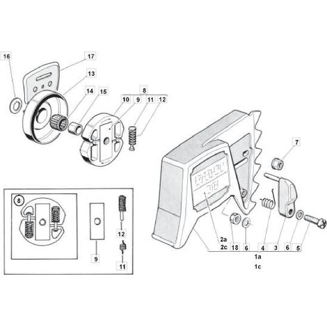 EMBRAGUE CARTER MS 40 ORIGINAL STIGA - 4154030