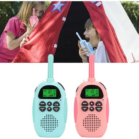 Talkies-walkies pour enfants, bleus et roses, sans fil, portables et mignons, portée de 3 km, jouet interactif parent-enfant.-AquaForge (1/5)
