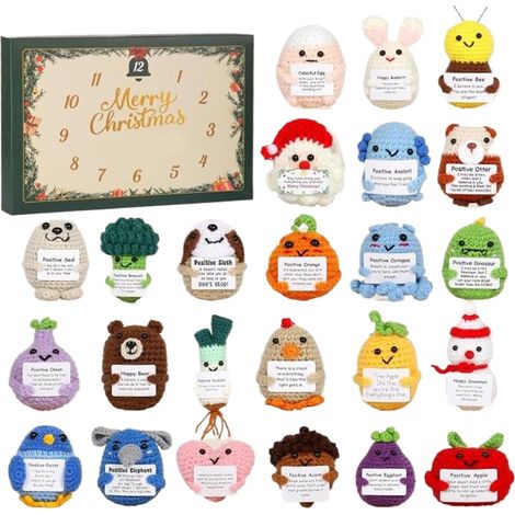 Adventskalender mit Countdown bis Weihnachten, 2D-Acryl-Dekorationen als Gastgeschenke – 24-tägiger Adventskalender mit liebevoll gestalteten Accessoires Für alle Altersgruppen (1/5)