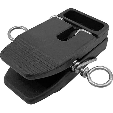 High-quality marine ABS plastic black wire clips for marine and yacht use. (1/4)