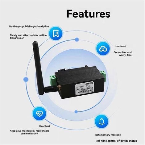 Serveur série Modbus Wi-Fi RS485 vers réseau sans fil de type rail Wi-Fi (1/5)