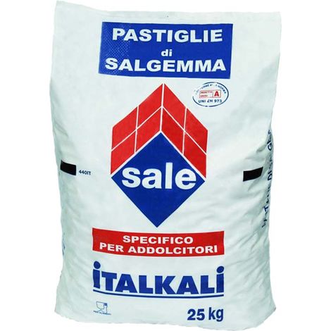 ITALKALI Sale per addolcitore salgemma in pastiglie compatte 25 kg (1/5)