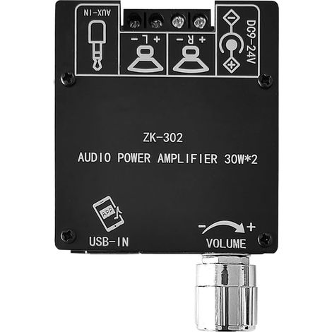 Mini Carte d'amplificateur de Puissance Module de Carte d'amplificateur numérique Audio Bluetooth 2.0 amplificateur de Haut-Parleur stéréo Double Canal 30 W + 30 W DIY (1/5)