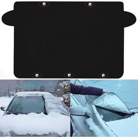 CCYKXA Anti-Frost and Snow Windshield Cover, Magnetic Winter Car Cover  Reinforced Foldable Tarpaulin for Weather Protection Against Sun, Rain, Frost, and Ice (1/5)