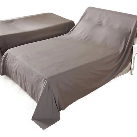 Housse de lit anti-poussière, housse de meubles ou de canapé anti-poussière, chiffon de nettoyage ménager anti-poussière, pour la maison, la rénovation ou le rangement (3,5 x 2,4 mètres, gris) (1/5)