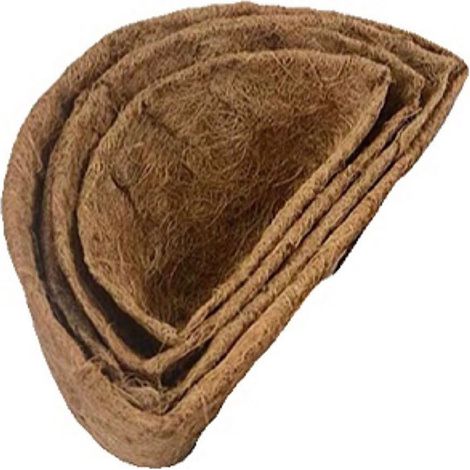 Tapis demi-rond en fibre de coco remplaçable pour panier à cacao, coussinets en noix de coco pour jardinage domestique