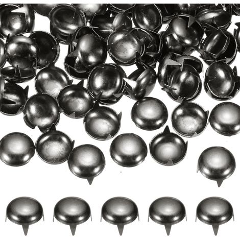 90Pcs 9mm Rivet Rond Bombé Métal 4 Griffes Pointes Marron (1/5)